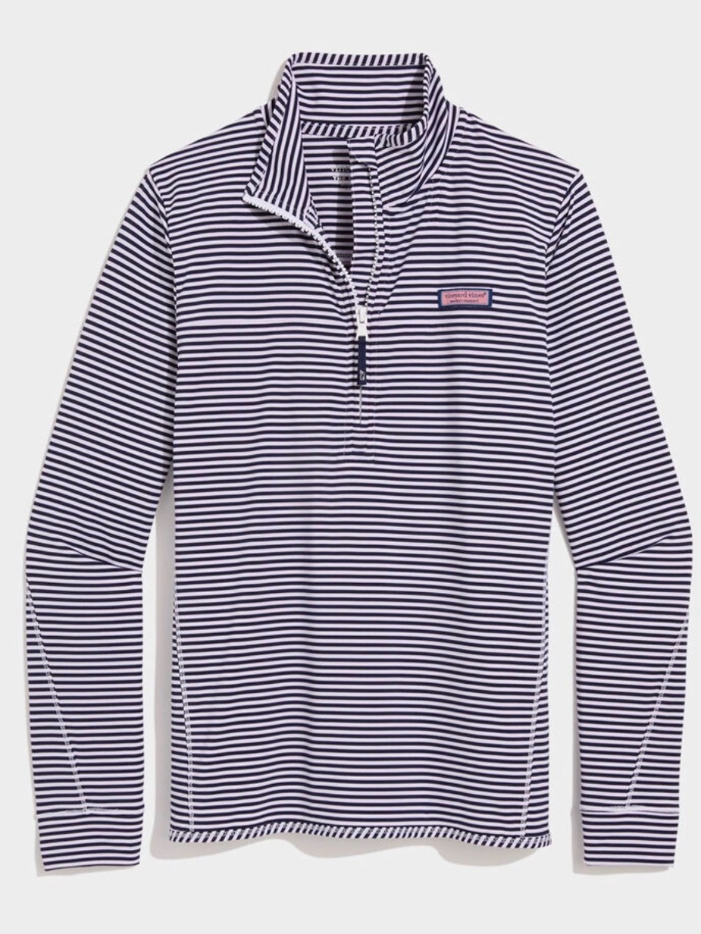 Vineyard Vines Navy and White Striped Top Sankaty Shep XL